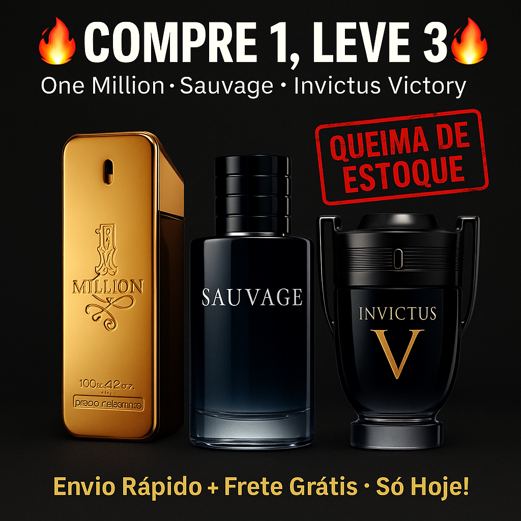 🔥 COMPRE 1 E LEVE 3 - One Million, Invictus Victory e Sauvage
